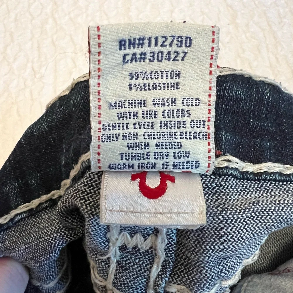 True Religion Flare Jeans - Size 29 (Made in USA) - Bobby Super T - Picture 7 of 10